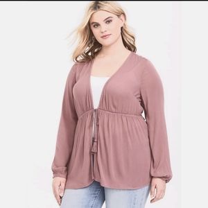 EUC Torrid gauzy cardigan